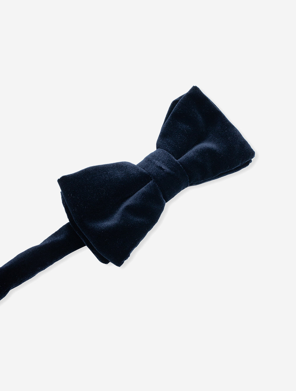 Velvet Ready Tied Bow Tie Navy