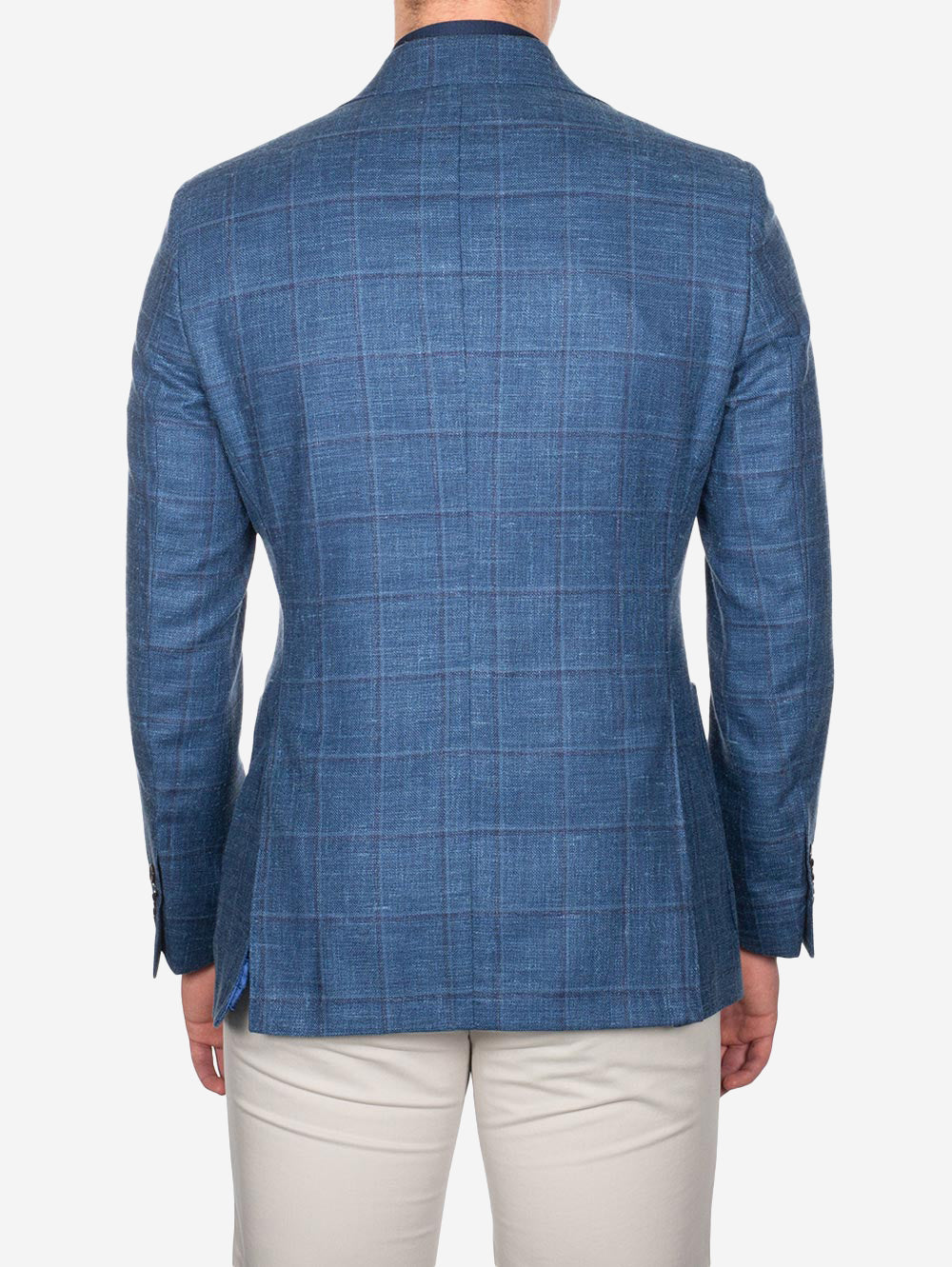 DelFino Check Jacket Blue