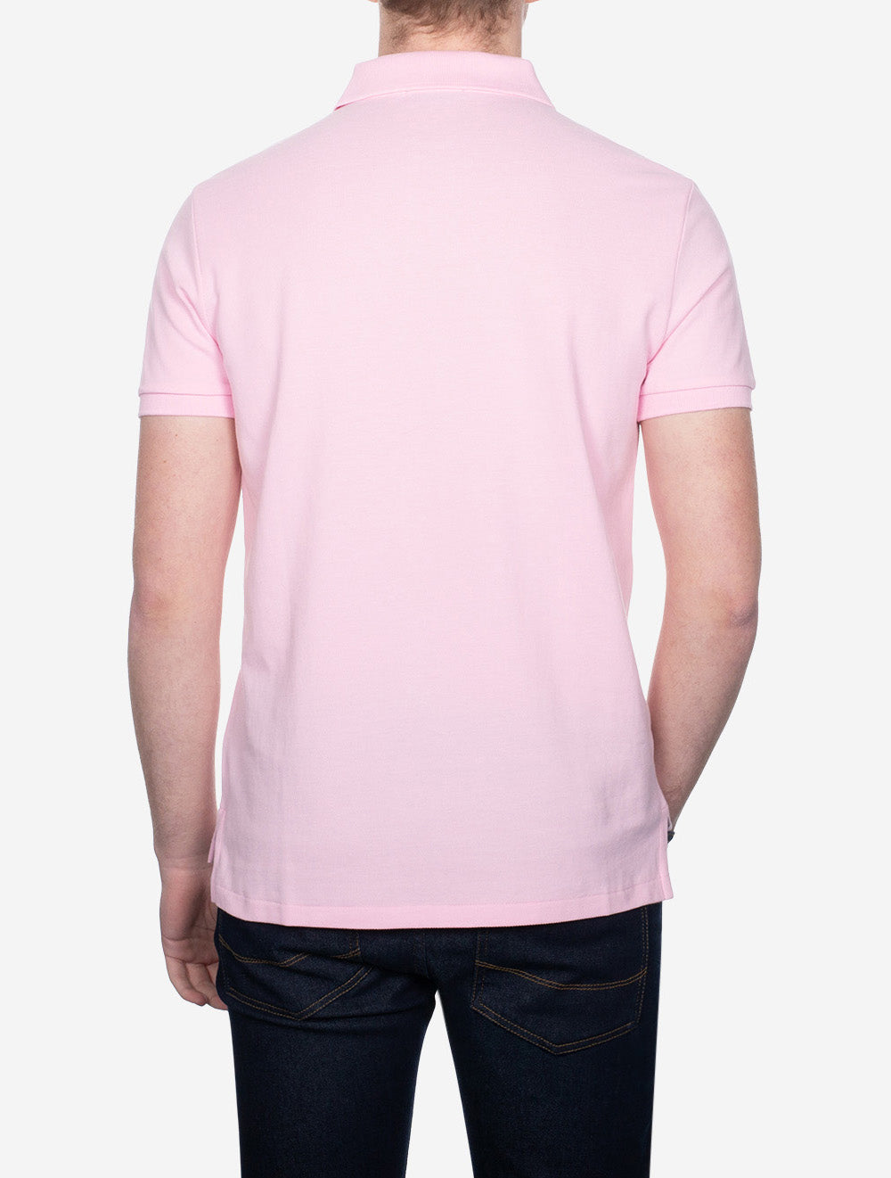 Basic Mesh Polo Shirt Carmel Pink