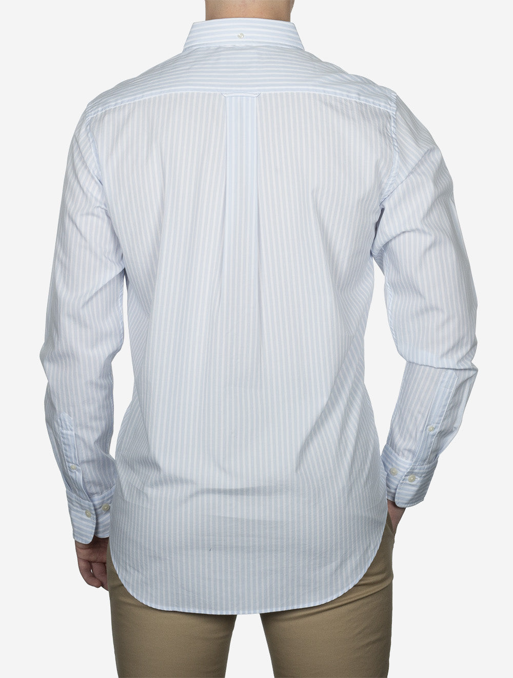 Regular Classic Poplin Stripe Shirt Light Blue