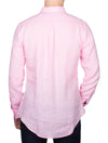 Custom Fit Linen Shirt Pink