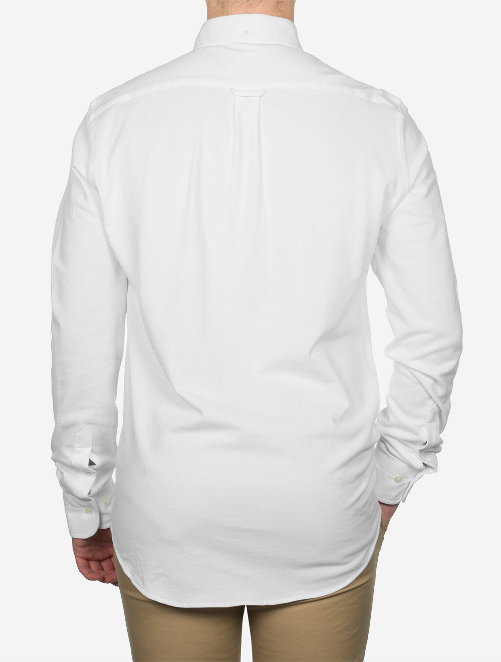 Regular Jersey Piqué Stretch Shirt White