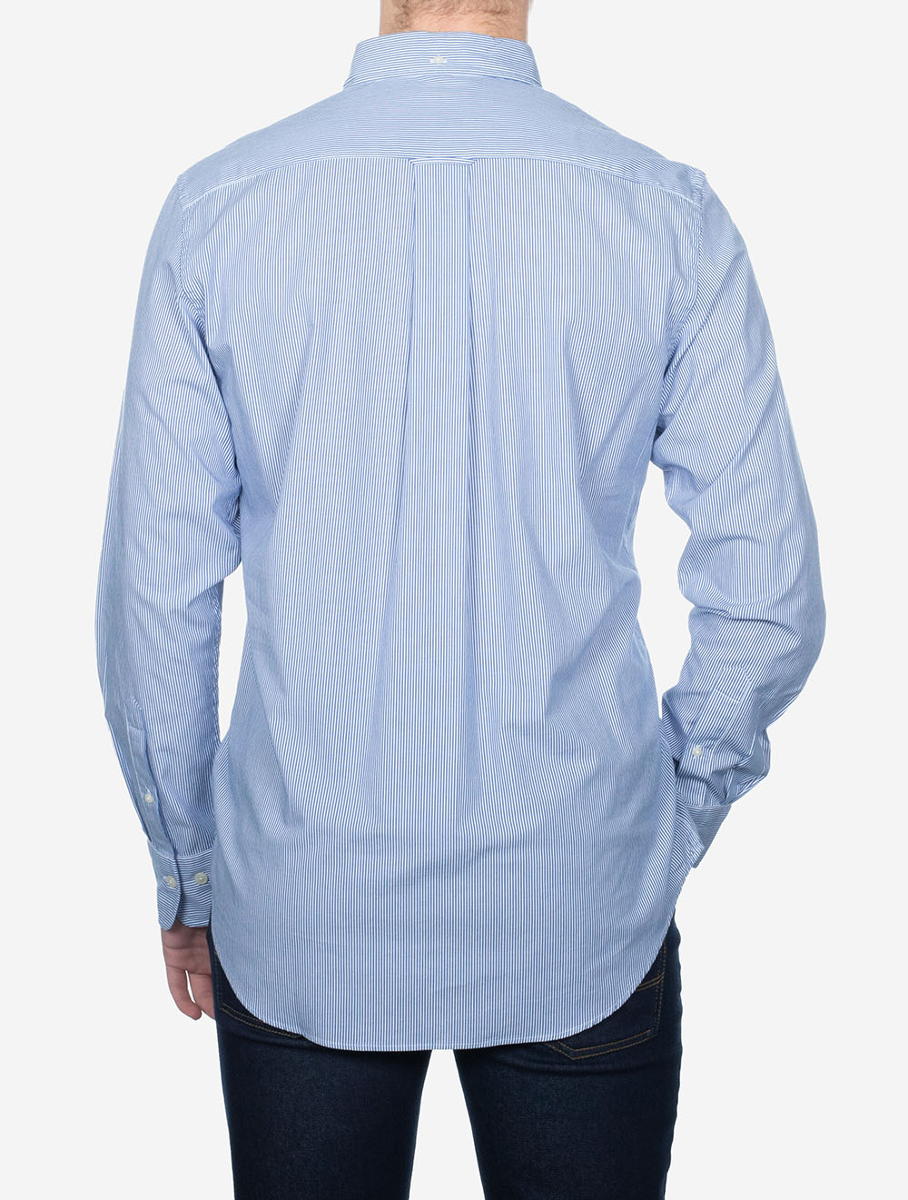 Regular Classic Poplin Banker Shirt College Blue