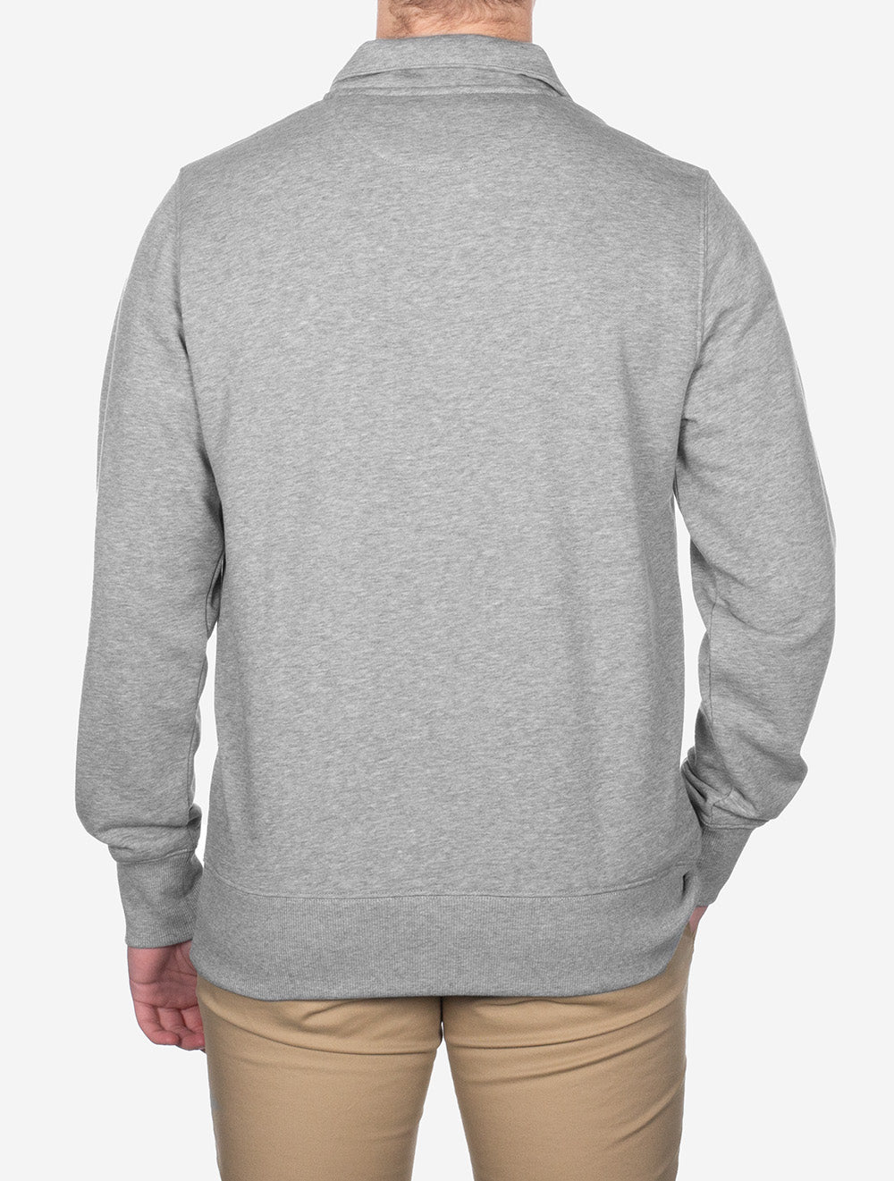 Regular Shield Half Zip Sweat Grey Melange