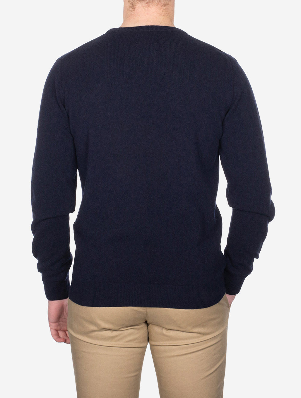 Superfine Lambswool C-Neck Sweater Marine