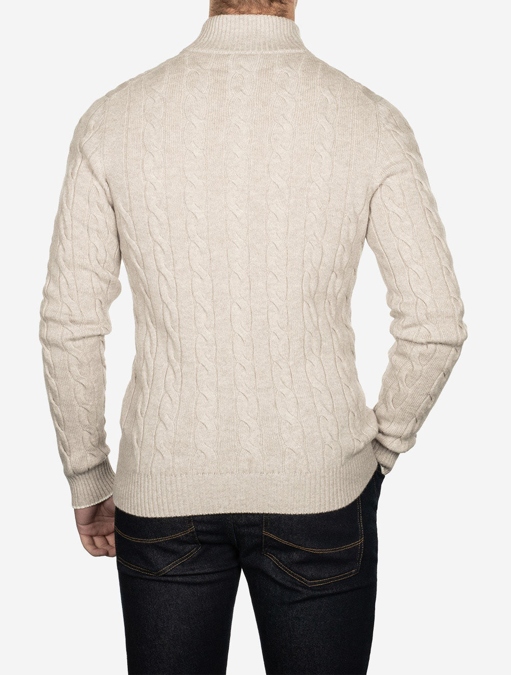 Cable Knit Sweater Beige