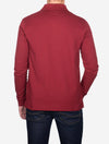 Long Sleeve 3 Button Polo Red