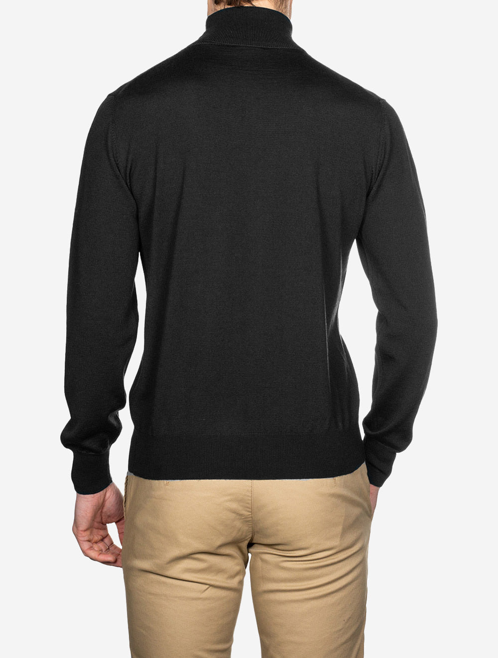 Louis Copeland Merino Turtle Neck Black AI2