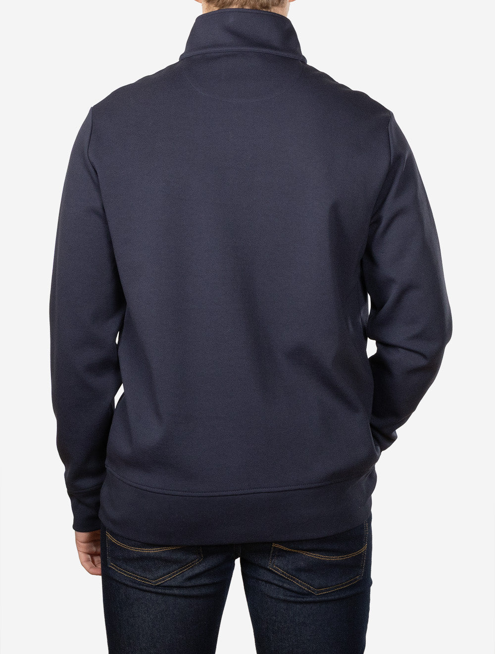 Interlock Half Zip Sweatshirt Evening Blue