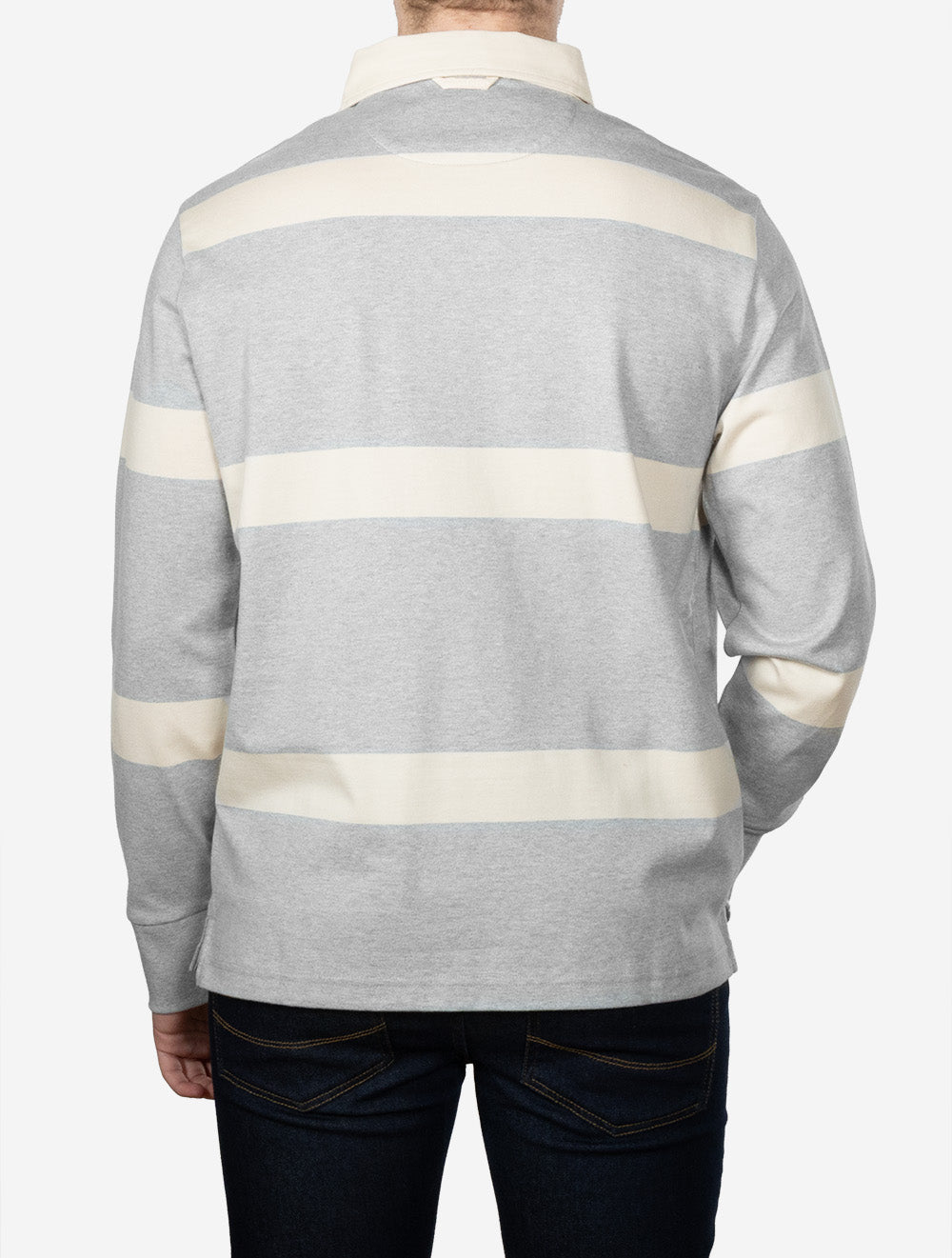 Striped Rugger Grey Melange