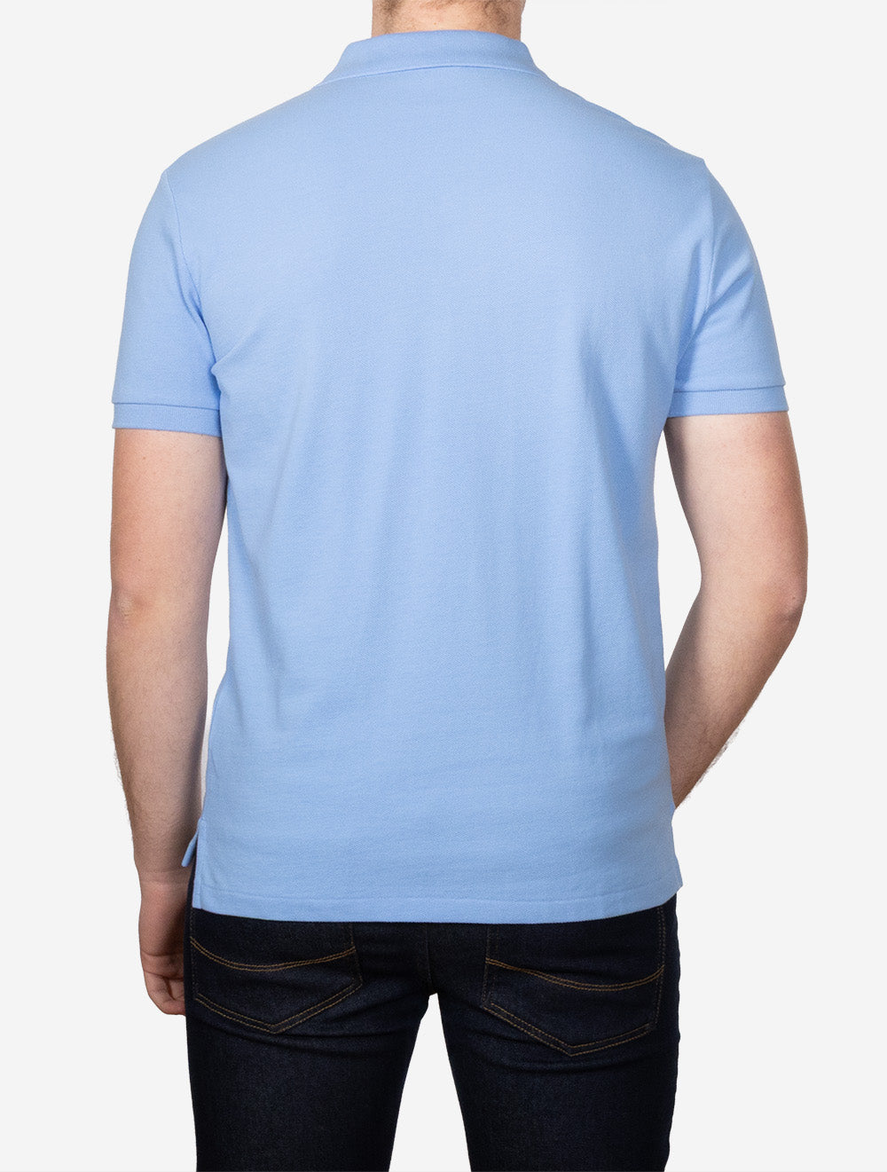 Custom Slim Fit Polo Shirt Blue