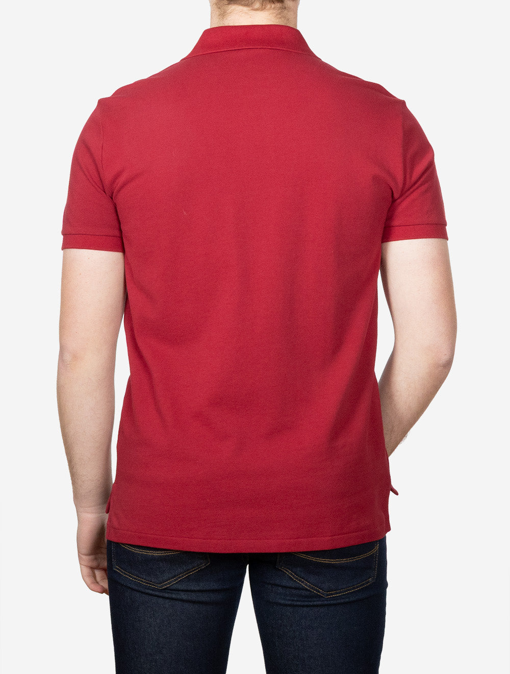 Custom Slim Fit Polo Shirt Red