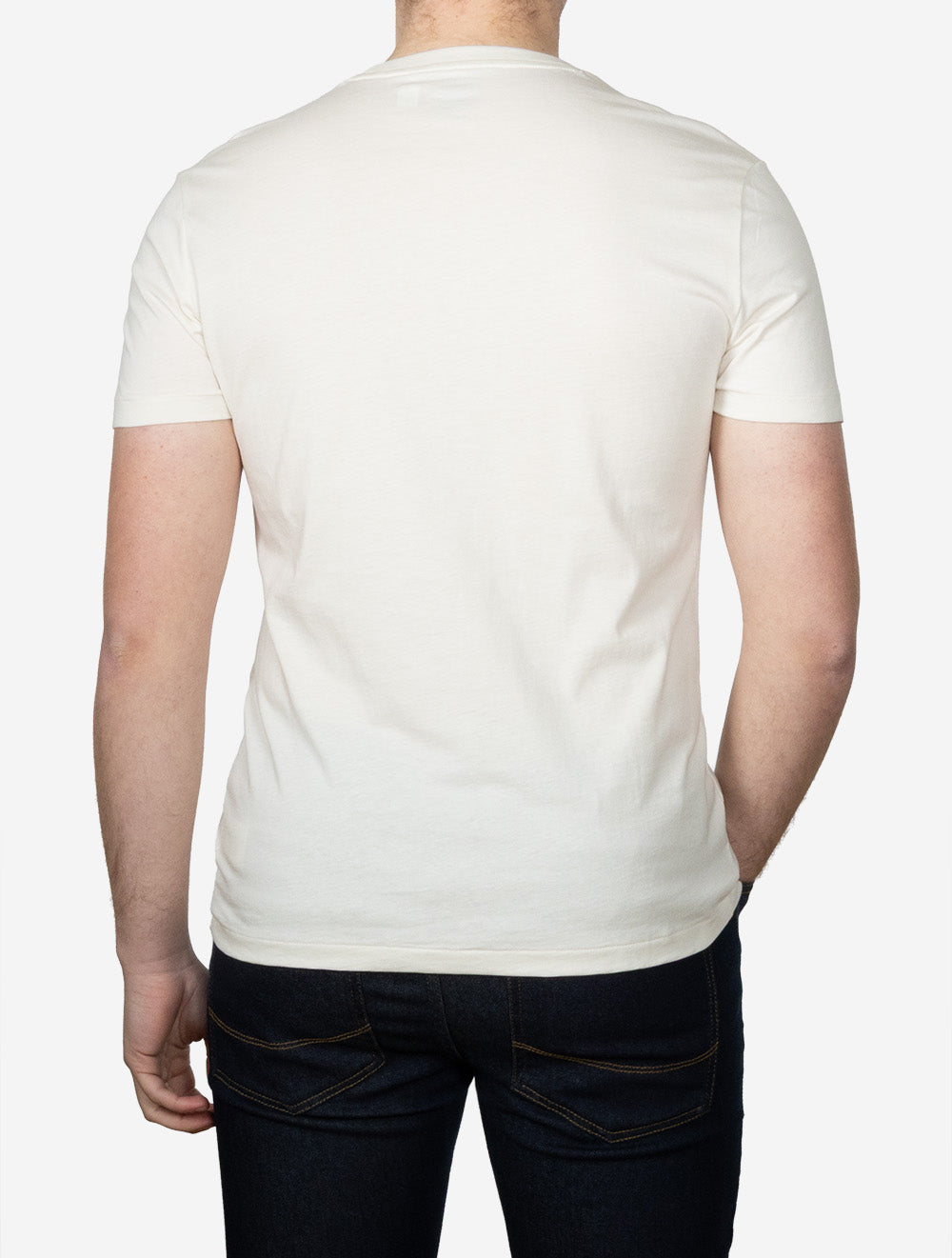 Slim Fit Crewneck T-Shirt Cream