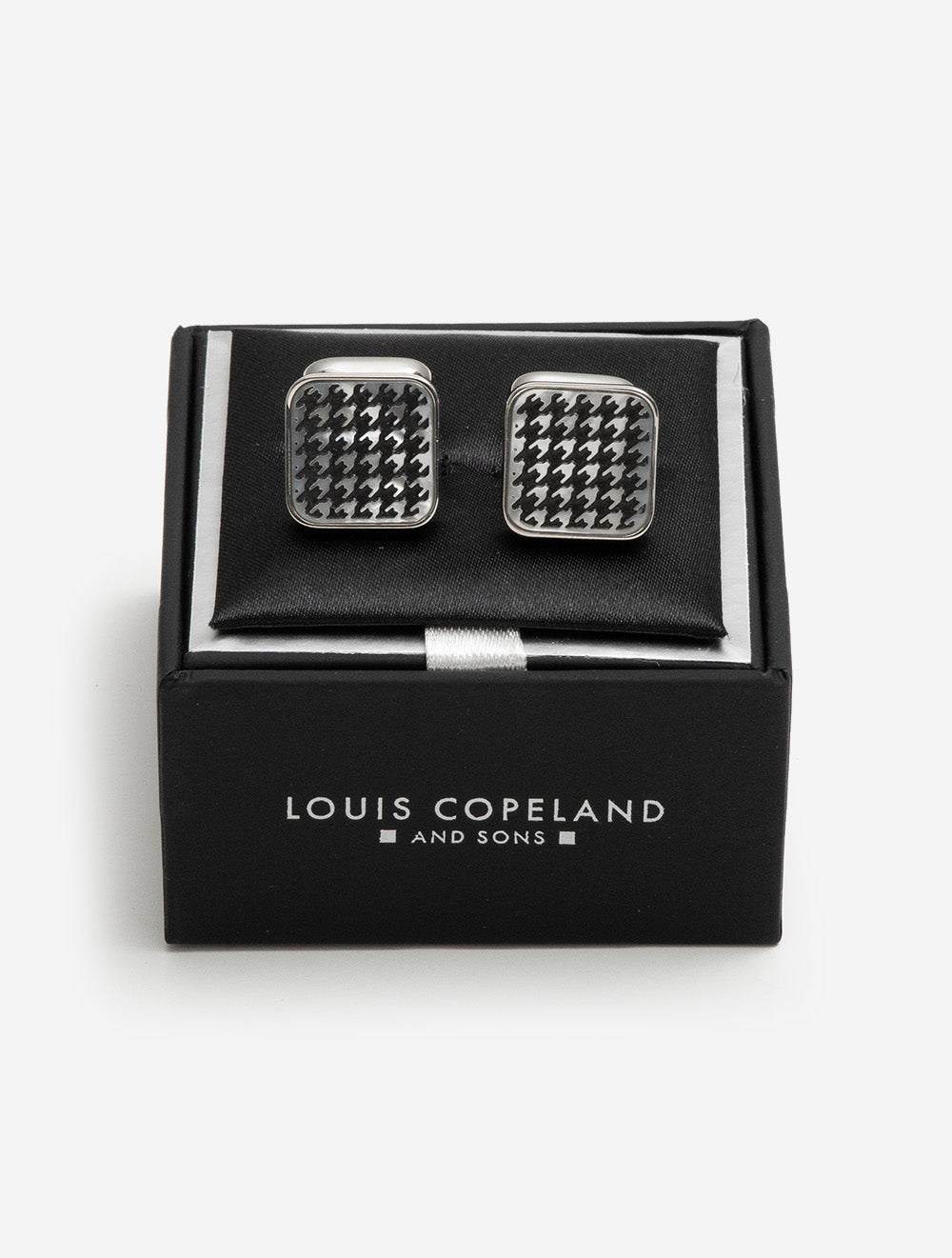Cufflink Houndstooth