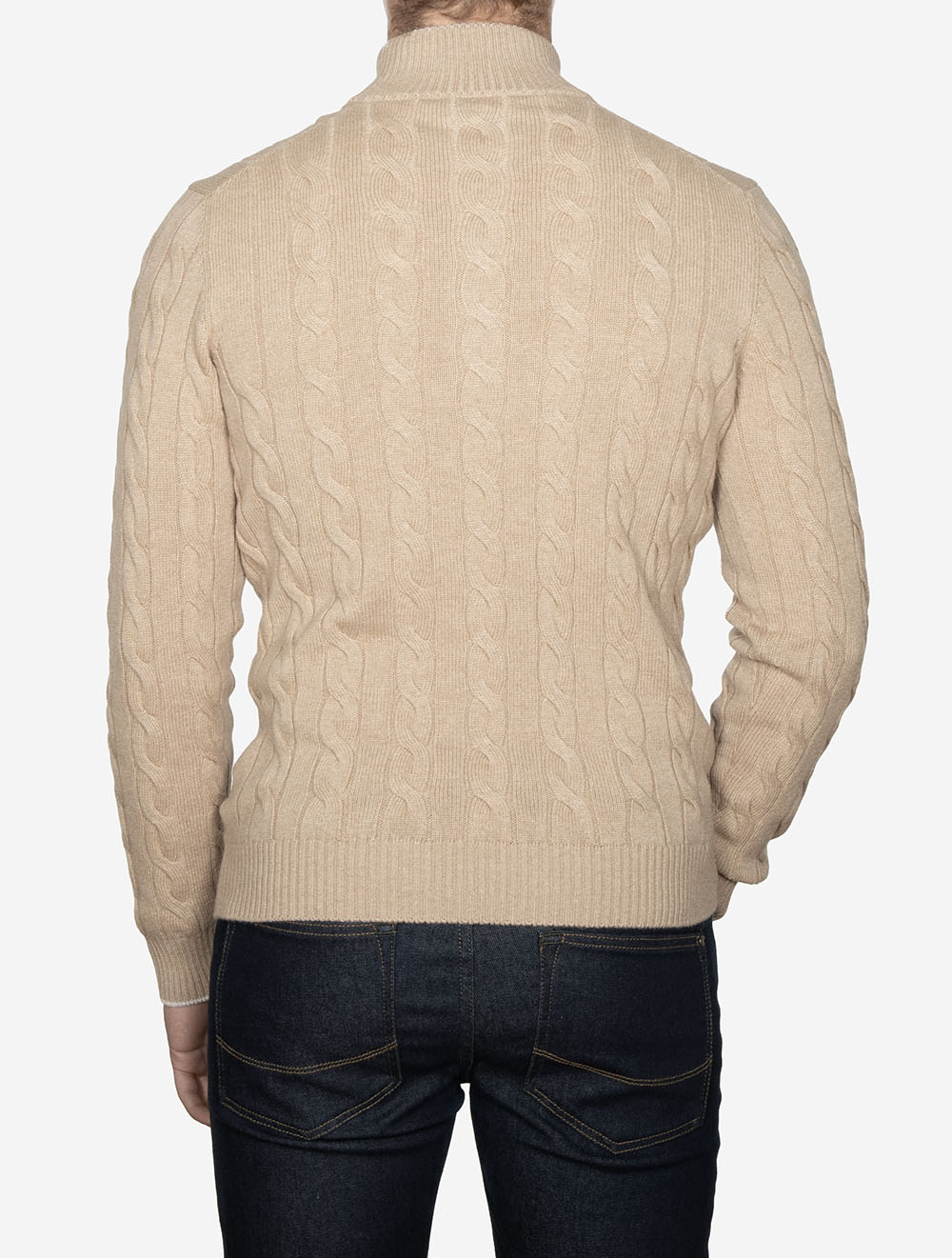 Cable Knit Knitwear Tan