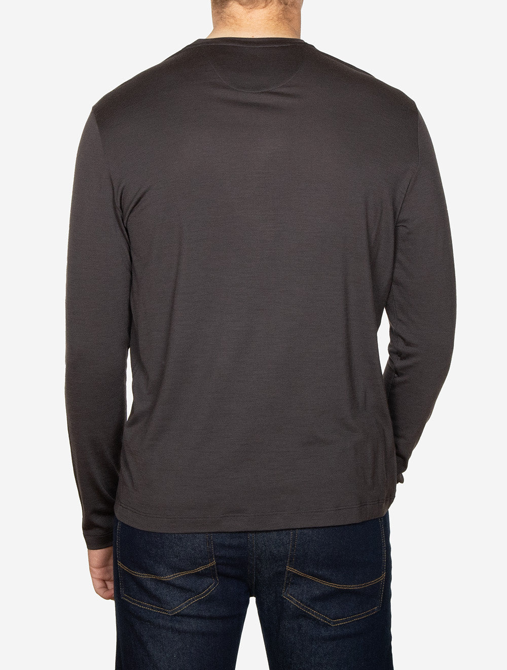 Long Sleeve T-Shirt Very Dark Brown
