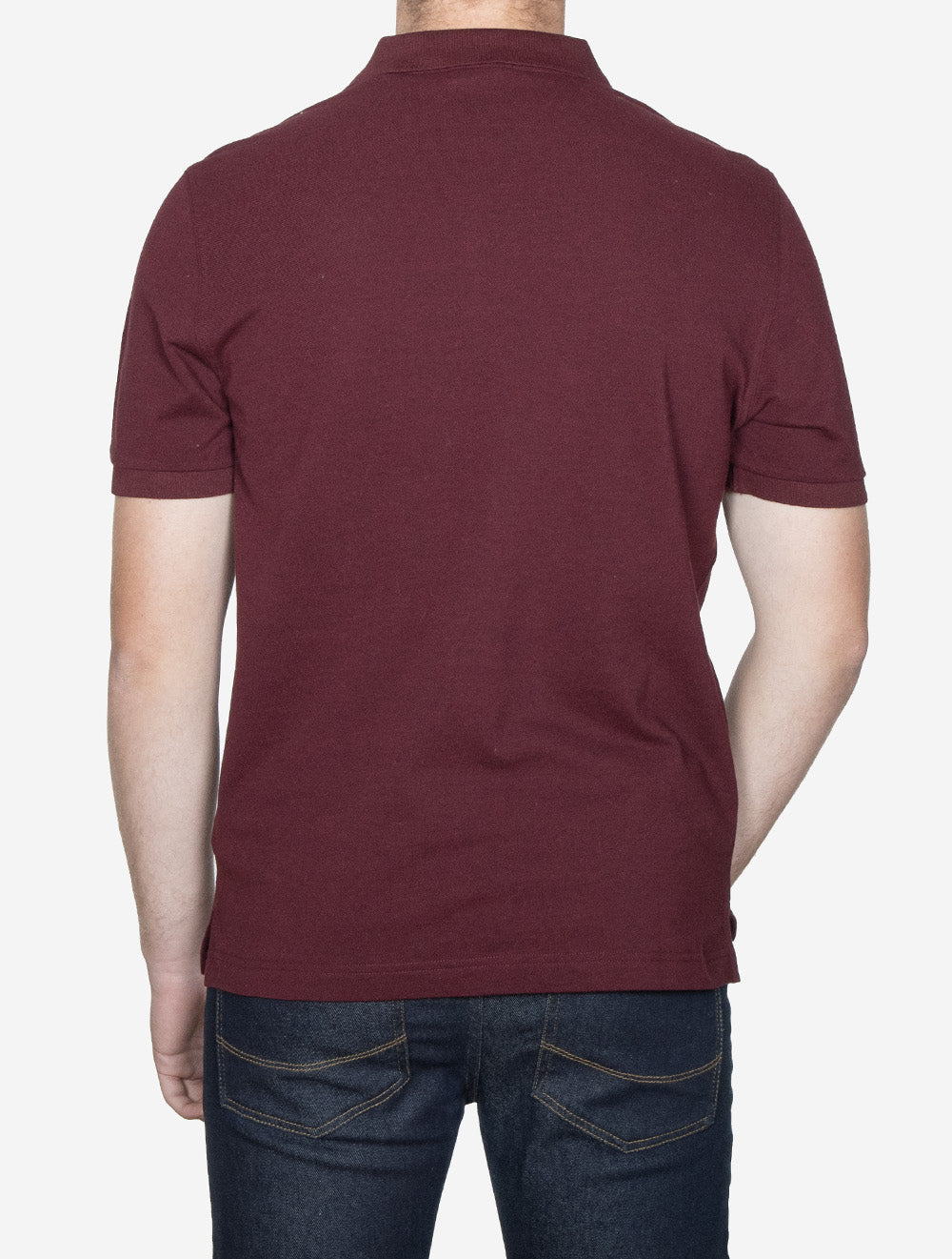 Contrast Piqué Regular Fit Polo Shirt Bordeaux Melange