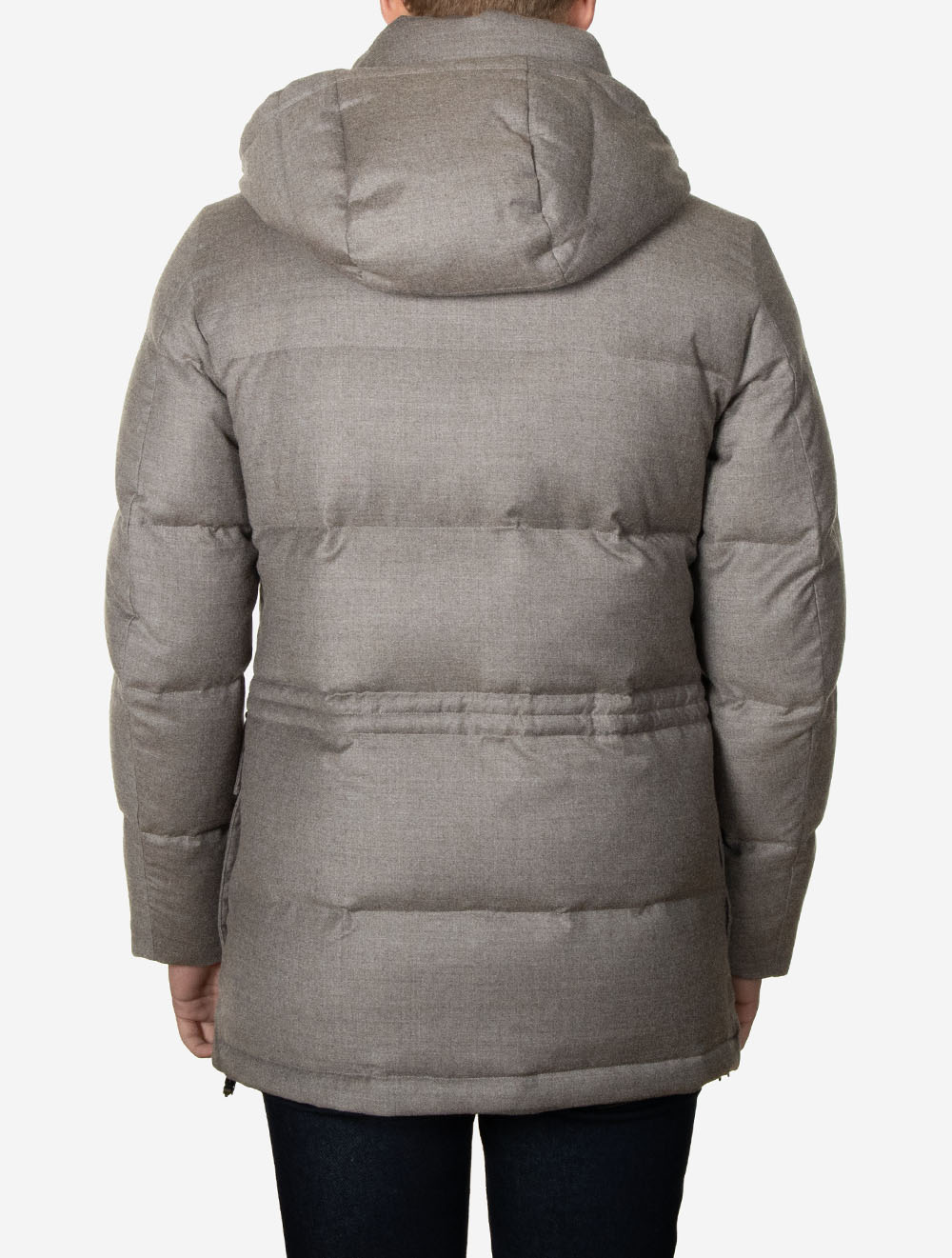 Montecore Rain System® Hooded Coat Taupe | Men's Designer