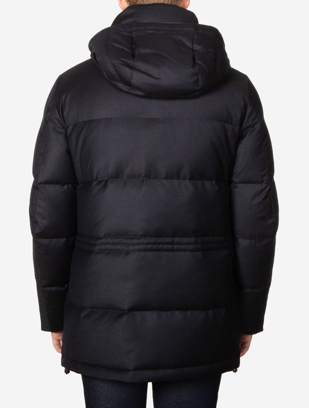 Loro Piana Storm System Hooded Coat Navy