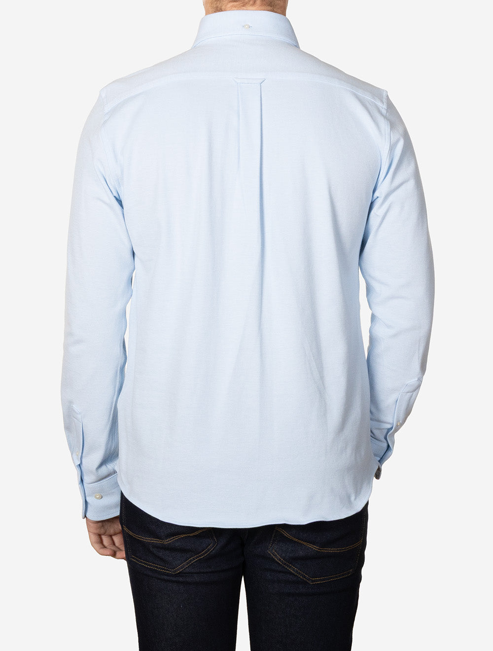 Regular Jersey Piqué Stretch Shirt Capri Blue