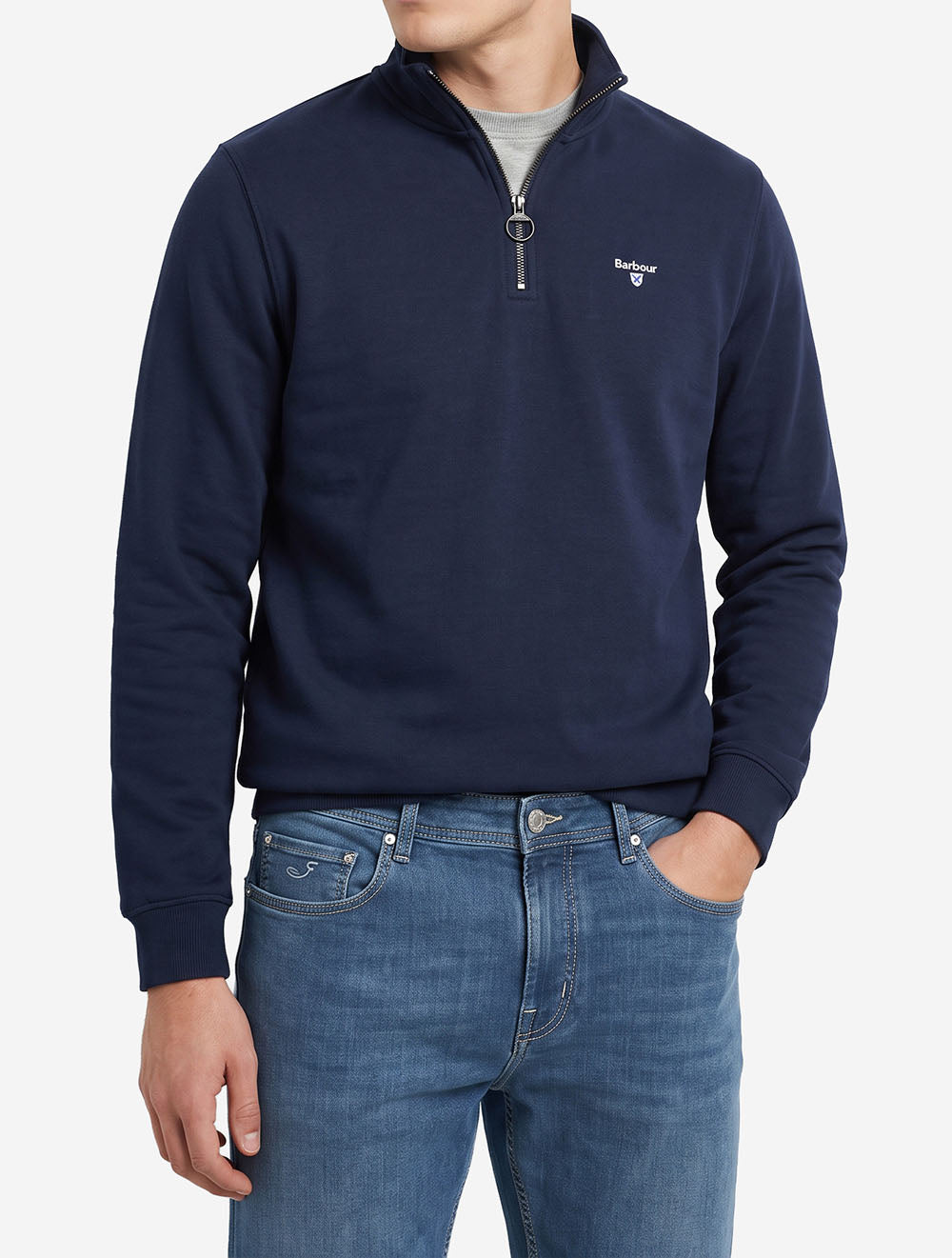 Desmond Half Zip Sweater Navy