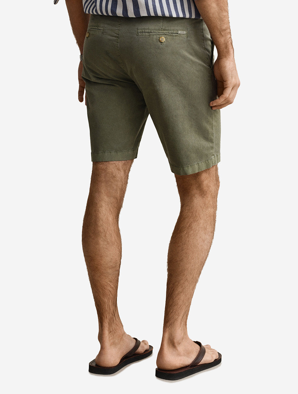 Regular Sunfaded Chino Shorts Dry Herb Green