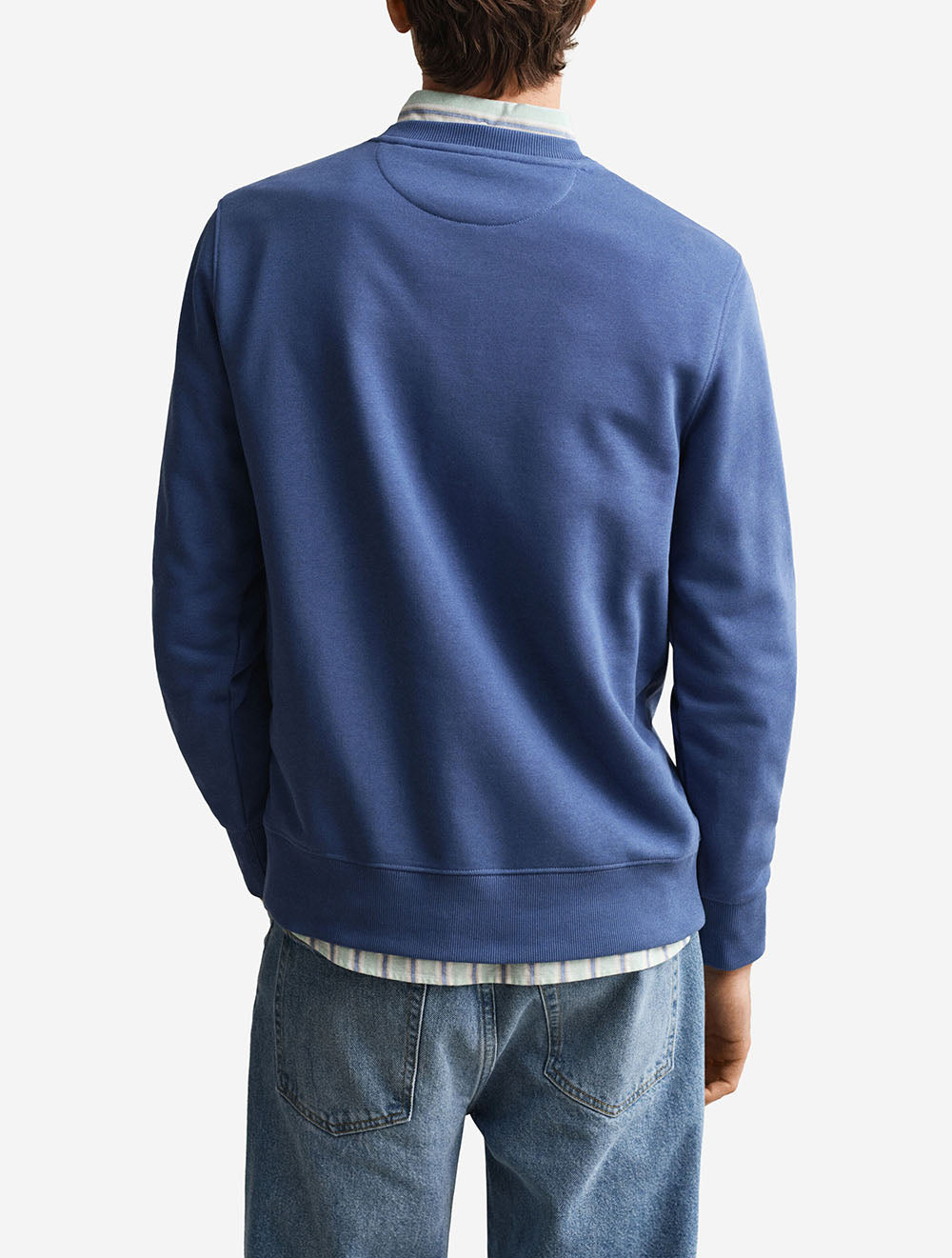 Regular Shield Crew Neck Sweatshirt Vintage Blue