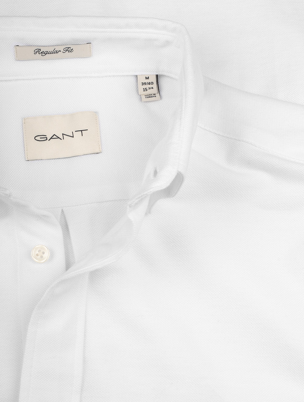 Regular Jersey Piqué Stretch Shirt White