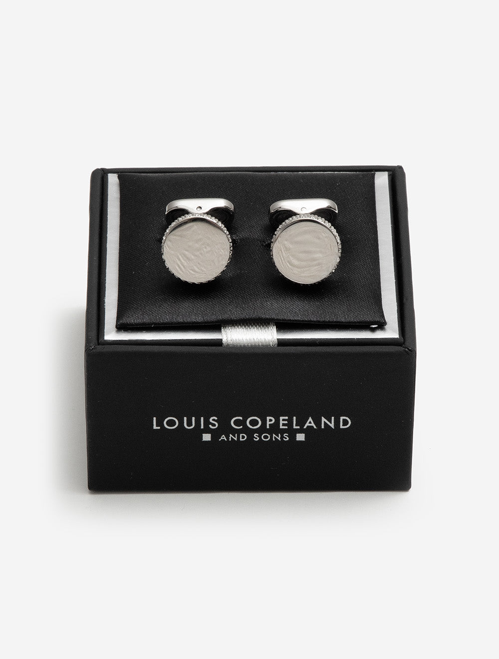 Cufflink Silver Circular