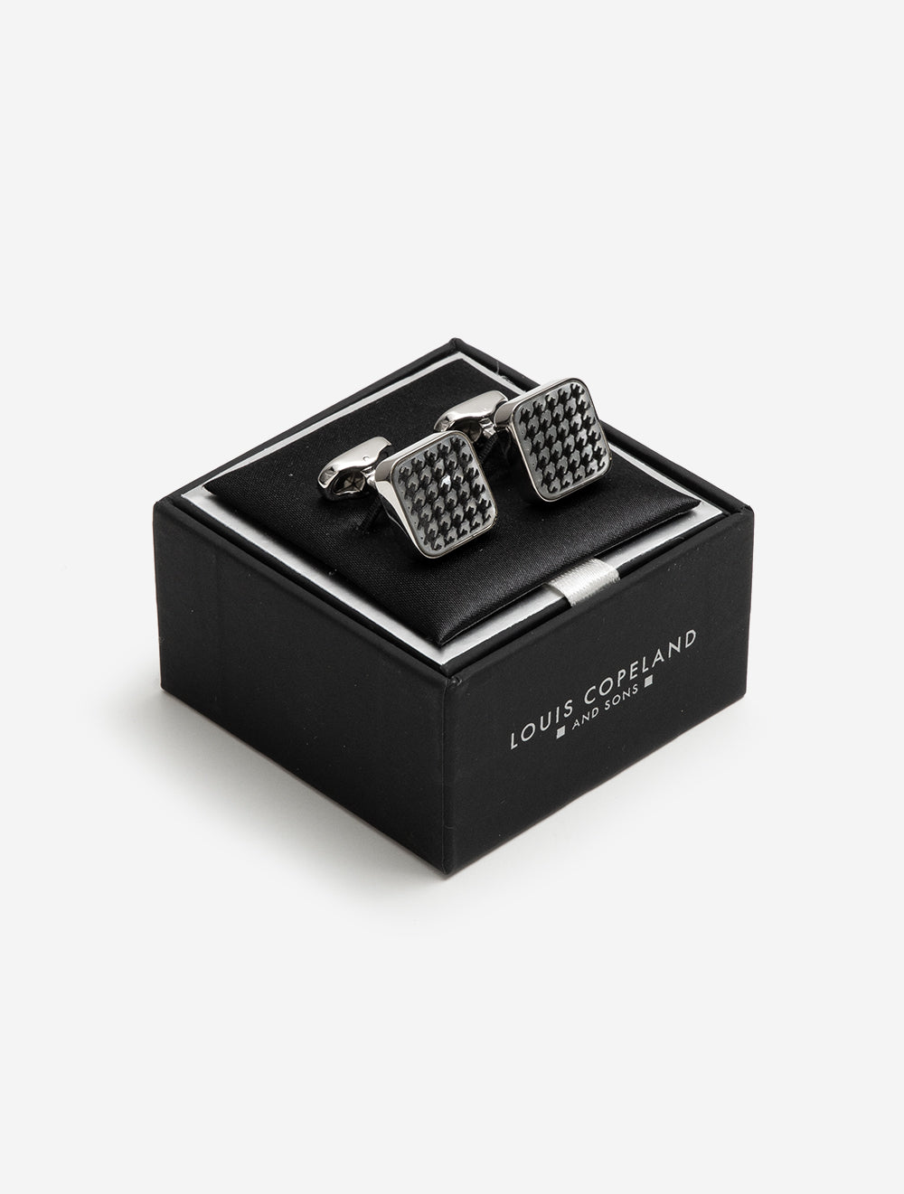 Cufflink Houndstooth