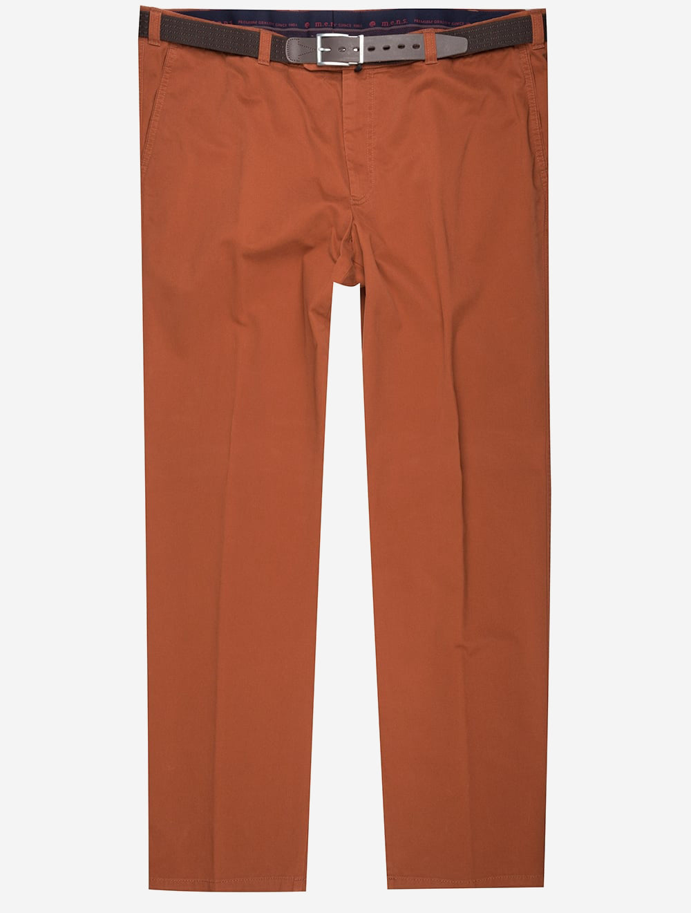 Pantalon en coton rouille rouille