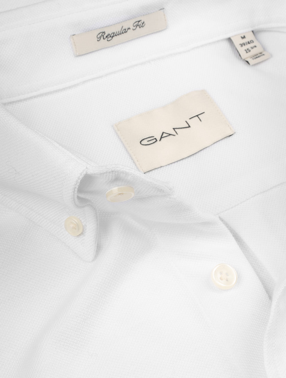 Regular Jersey Piqué Stretch Shirt White