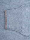 Half Zip Wool & Cashmere Blue