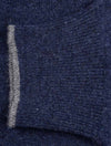 GRAN SASSO Half Zip Wool And Cashmere Navy