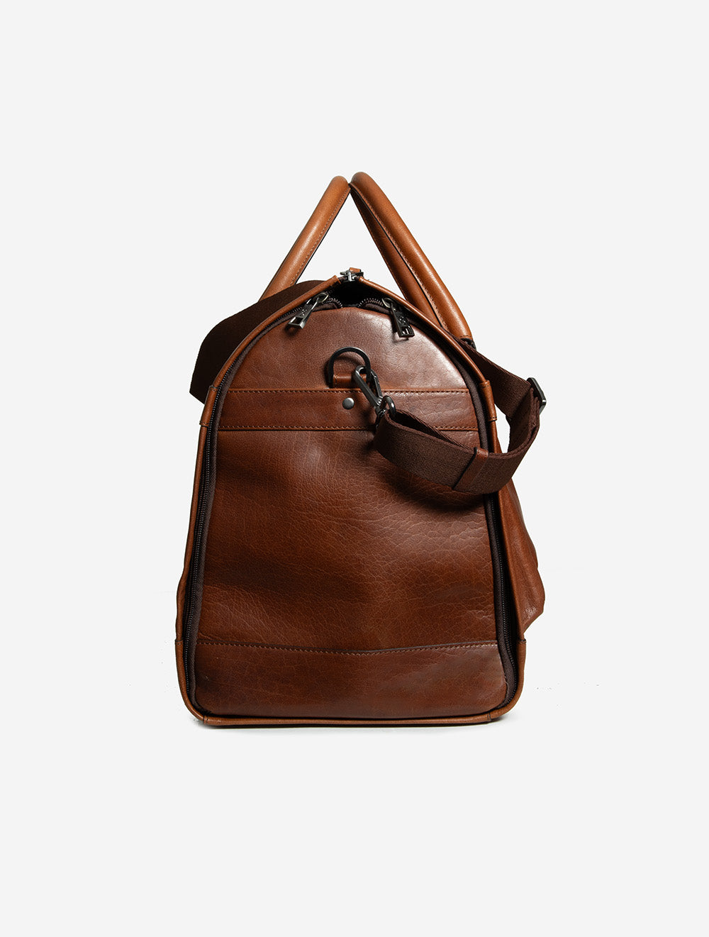 Orlando Leather Weekend Bag Midbrown