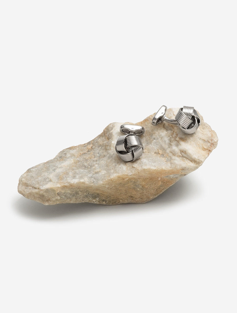 Cufflink Silver Knot