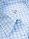 Fitted Gingham Shirt Blue