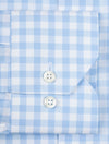 Fitted Gingham Shirt Blue