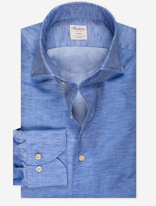 STENSTROMS Fitted Cotton Blend Shirt Blue