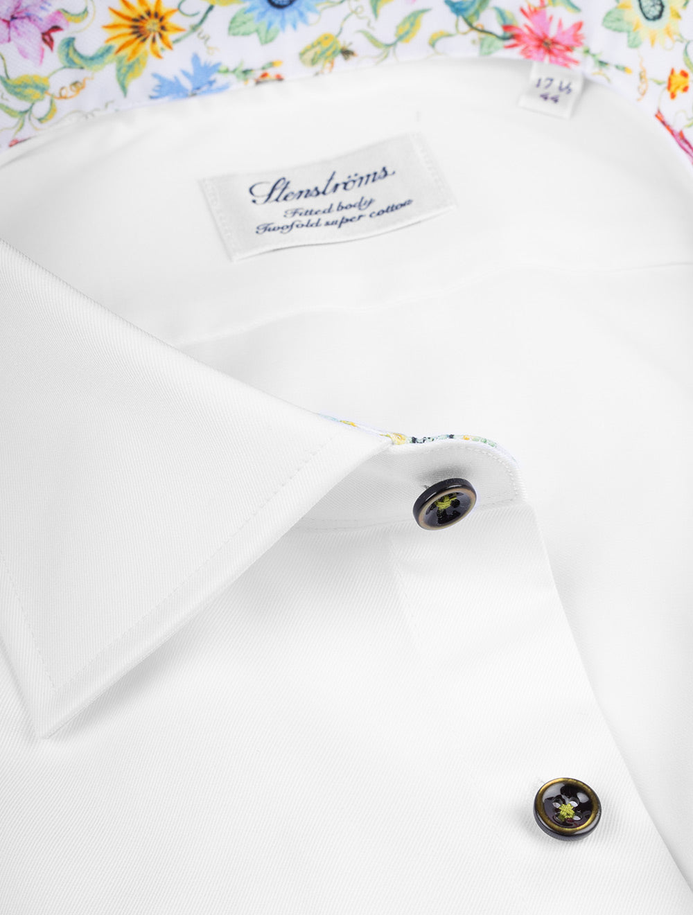 Contrast Twill Shirt White