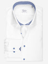 STENSTROMS Contrast Twill Shirt White