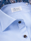 STENSTROMS Contrast Twill Shirt Blue