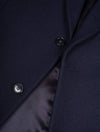 Classic Tailored Fit Wool Topcoat Night Blue