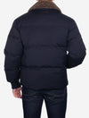 Padded Flannel Puffer Jacket Night Blue