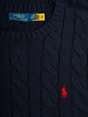 RALPH LAUREN Cotton Cable Sweater Cruise Navy