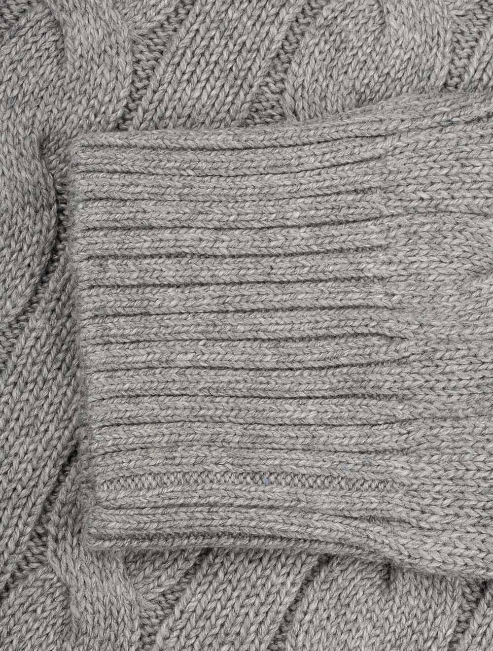 Cotton Cable Sweater Grey