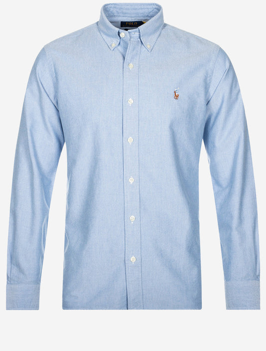 RALPH LAUREN Oxford Long Sleeve Buttondown Shirt Blue