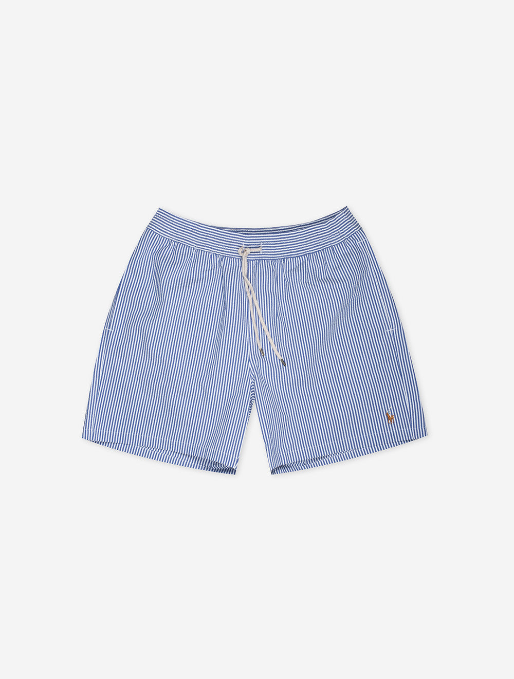 Ralph Lauren Seersucker Swim Shorts Blue MI
