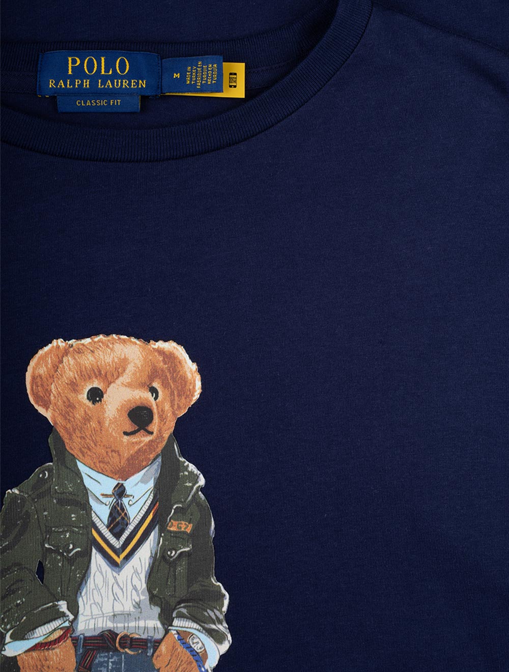 Classic Fit Polo Bear Jersey T-Shirt Navy