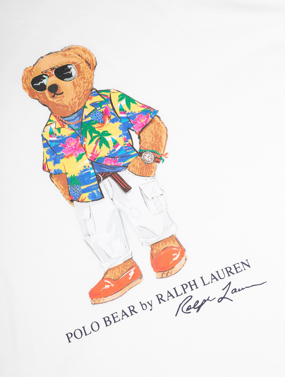 Classic Fit Polo Bear Jersey T-Shirt White